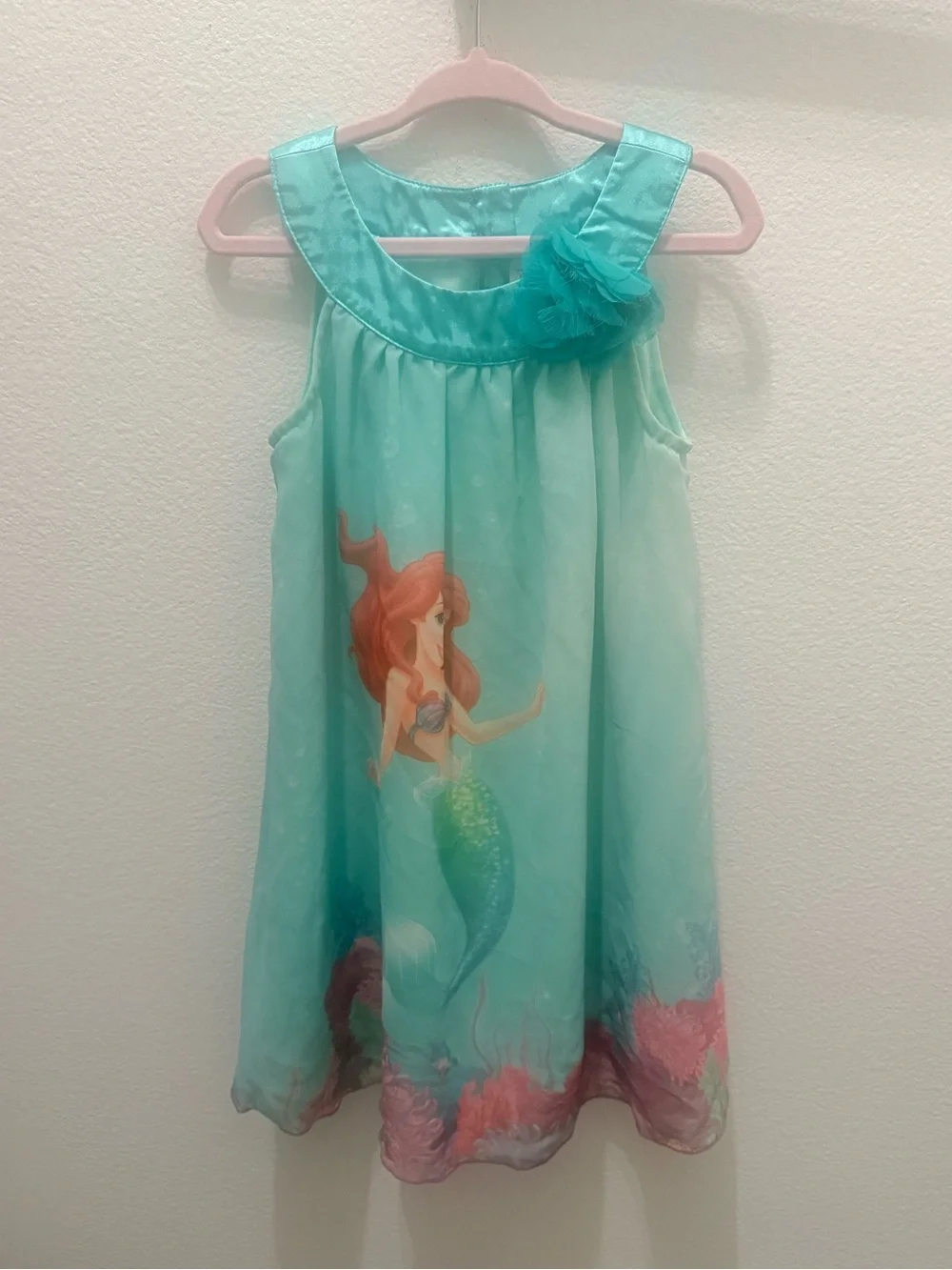 Set of 2 4T Ariel and Belle Dresses